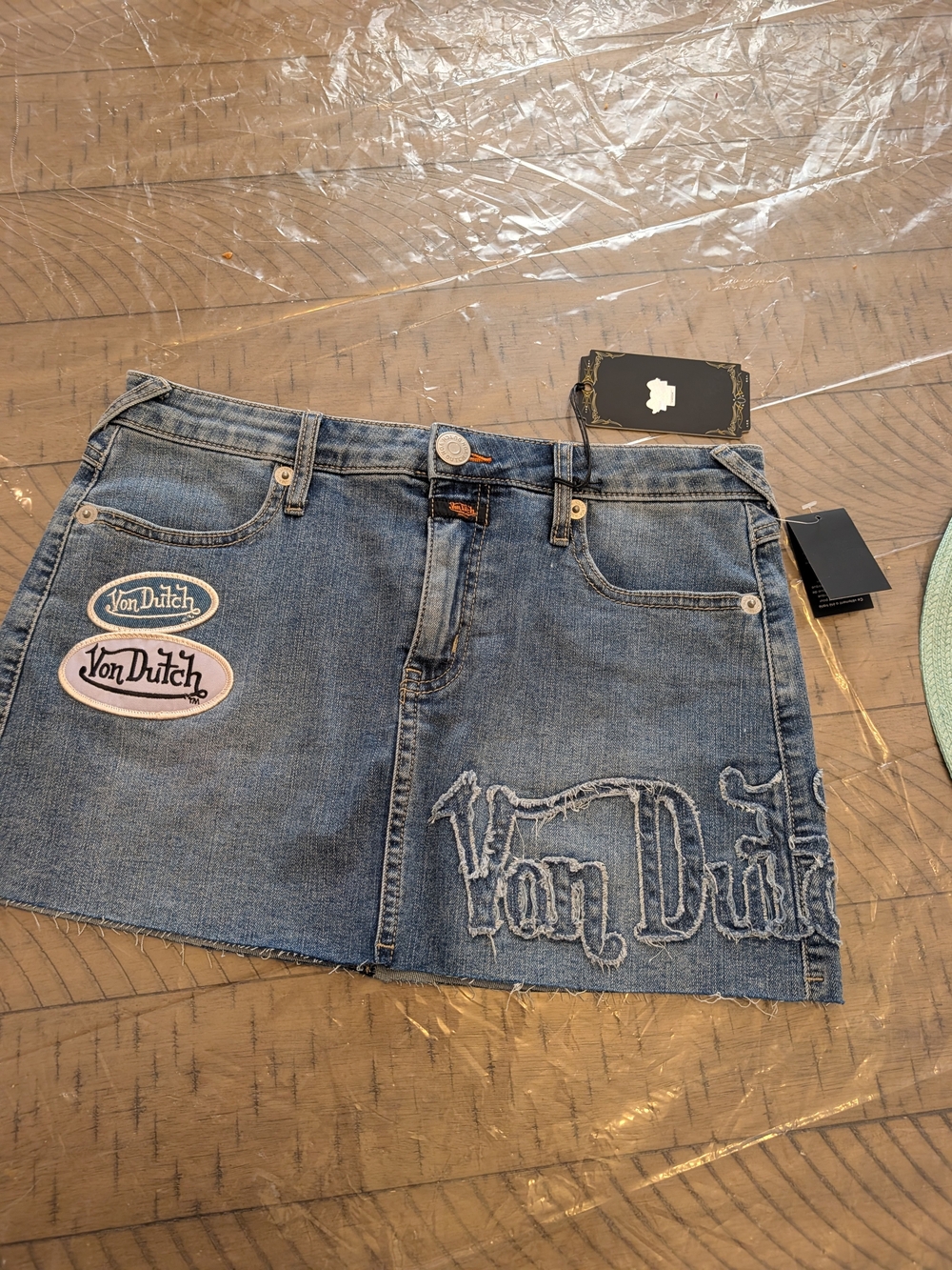 Von Dutch Denim Jean Skirt. NEW